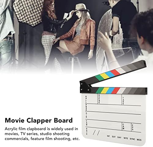 Akrilna filmska ploča, holivudska ploča za pljeskanje profesionalni filmski režiseri suhog brisanja komplet s magnetnom gumicom za brisanje i olovkom za brisanje