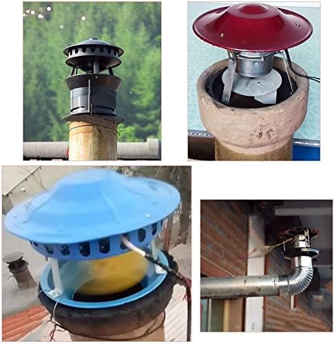 Ventilator dimnjaka UZOURI, evakuator dimnjaka 50 W, ventilator za kamin za peći na drva kamin sa gorionikom-ekološki