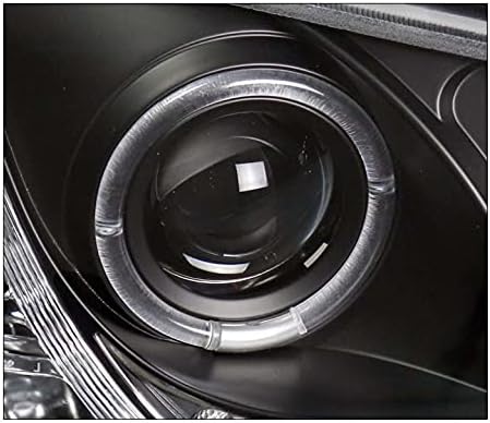 ZMAUTOPARTS LED Halo projektor farovi farovi Crna kompatibilna sa 2001-2005 Lexus IS300 [za fabriku HID]