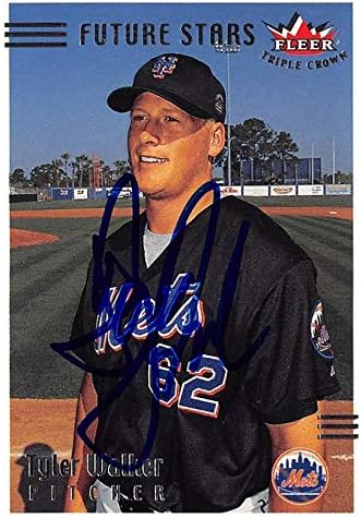 Autograph Warehouse 618824 Tyler Walker autograba bejzbol kartice - New York Mets, SC - 2002 Fleer Trostruke