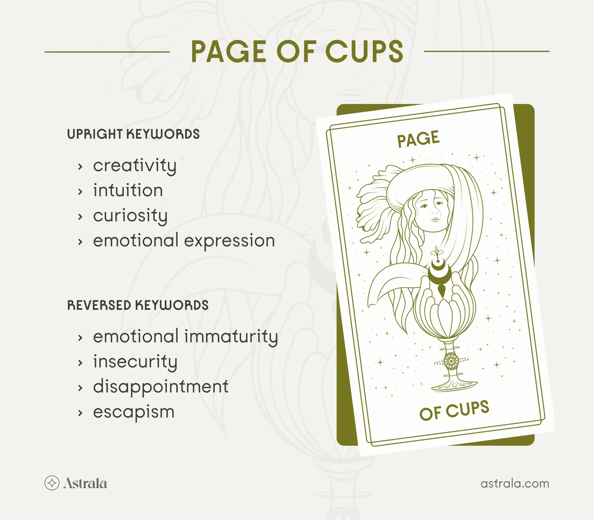 How the Page of Cups Represents Feelings of Emotional Openness and Creativity