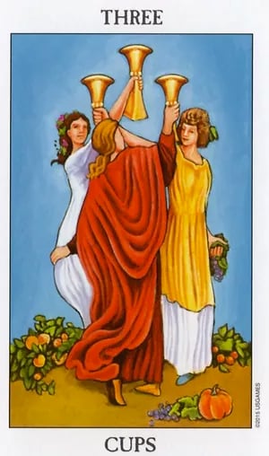 Three of Cups for Yes or No? Find Your Answer Here