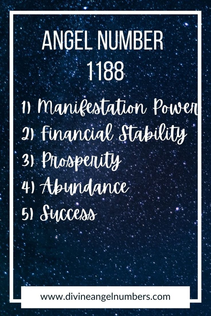 The Power of 1188 Angel Number: Manifestation and Growth