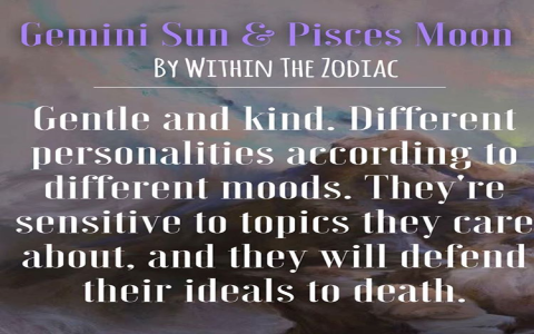 Gemini Sun and Pisces Moon: A Deep Dive into This Combination