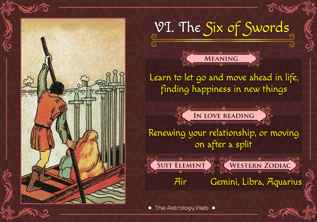 Six of Swords Love: Moving On or Finding New Love?