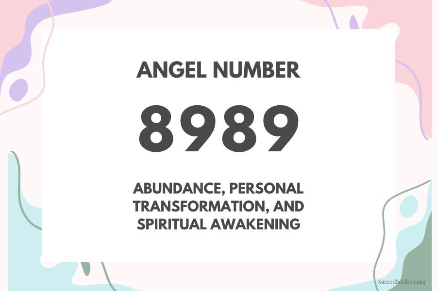 8989 Angel Number: A Powerful Sign of Abundance in Life