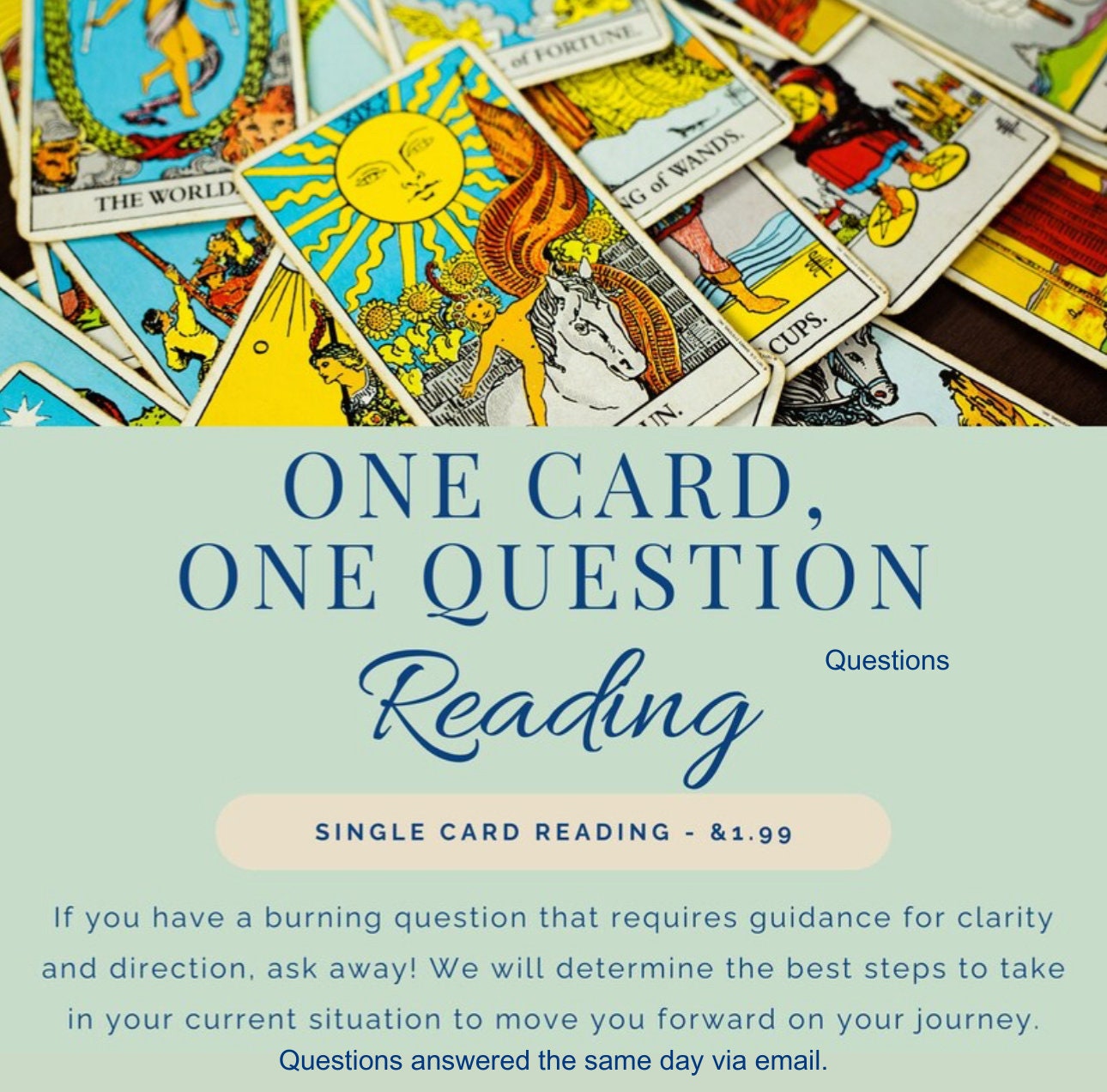 One Question Tarot Card Reading: Get a Quick Answer to Your Burning Question.