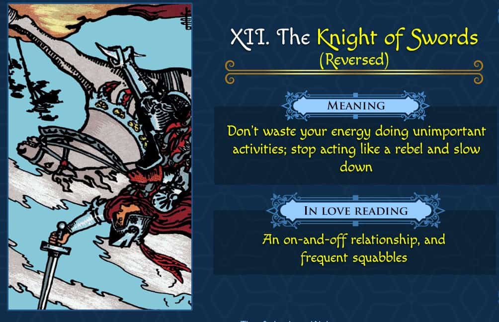 Knight of Swords Reversed as a Person: Are They Bad News? Discover What It Means!