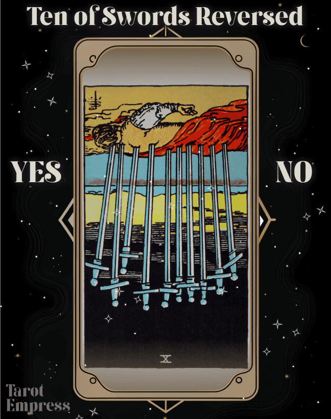 10 of Swords Outcome Reversed The Silver Lining After the Storm