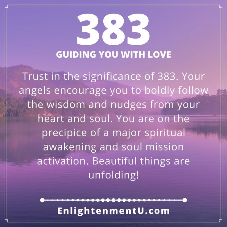 383 meaning: Whats the secret meaning behind this number?