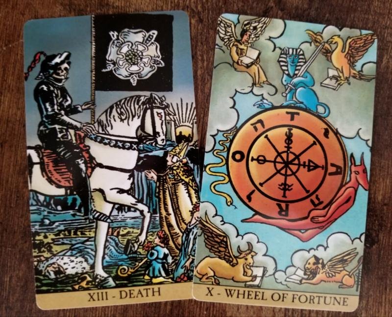 Death and Wheel of Fortune: Discover the secrets in tarot reading!