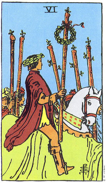 6 of Wands How Someone Feels About You: Youre on a Pedestal in Their Eyes