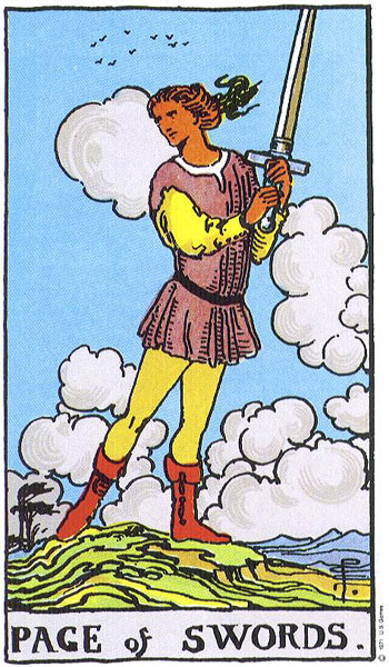 Page of Swords en español: Get the instant meaning and understand for free!