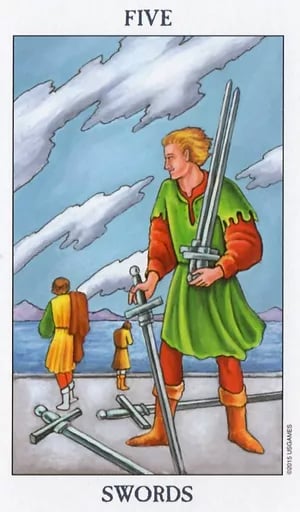 Got the 5 of Swords? Find Relationship Advice and Get Your Love Life Back.