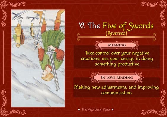 Decoding the Five of Swords Reversed: Feelings of Relief or Lingering Resentment in Relationships?