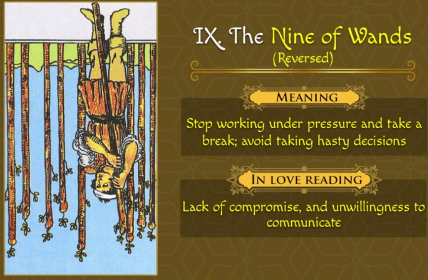Nine of Wands Reversed as Feelings: What Does It Really Mean?